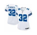 Women's Nike Dallas Cowboys #32 Orlando Scandrick Game White NFL Jersey