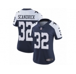 Women's Nike Dallas Cowboys #32 Orlando Scandrick Vapor Untouchable Limited Navy Blue Throwback Alternate NFL Jersey