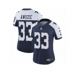 Women's Nike Dallas Cowboys #33 Chidobe Awuzie Vapor Untouchable Limited Navy Blue Throwback Alternate NFL Jersey
