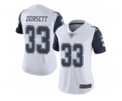 Women's Nike Dallas Cowboys #33 Tony Dorsett Limited White Rush NFL Jersey