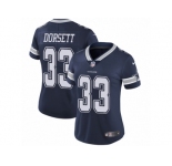 Women's Nike Dallas Cowboys #33 Tony Dorsett Vapor Untouchable Limited Navy Blue Team Color NFL Jersey