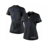 Women's Nike Dallas Cowboys #4 Dak Prescott Limited Black Impact NFL Jersey