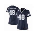 Women's Nike Dallas Cowboys #48 Daryl Johnston Navy Blue Team Color Stitched NFL Elite Jersey
