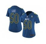 Women's Nike Dallas Cowboys #50 Sean Lee Navy Stitched NFL Limited NFC 2017 Pro Bowl Jersey