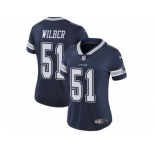 Women's Nike Dallas Cowboys #51 Kyle Wilber Vapor Untouchable Limited Navy Blue Team Color NFL Jersey
