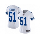 Women's Nike Dallas Cowboys #51 Kyle Wilber Vapor Untouchable Limited White NFL Jersey