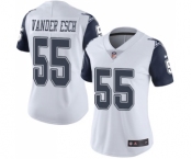 Women's Nike Dallas Cowboys #55 Leighton Vander Esch Limited White Rush Vapor Untouchable NFL Jersey