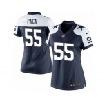 Women's Nike Dallas Cowboys #55 Stephen Paea Navy Blue Throwback Alternate NFL Jersey