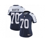 Women's Nike Dallas Cowboys #70 Zack Martin Vapor Untouchable Limited Navy Blue Throwback Alternate NFL Jersey