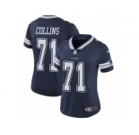 Women's Nike Dallas Cowboys #71 La'el Collins Vapor Untouchable Limited Navy Blue Team Color NFL Jersey