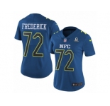Women's Nike Dallas Cowboys #72 Travis Frederick Limited Blue 2017 Pro Bowl NFL Jersey