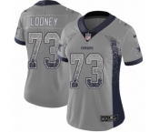 Women's Nike Dallas Cowboys #73 Joe Looney Limited Gray Rush Drift Fashion NFL Jersey
