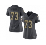 Women's Nike Dallas Cowboys #73 Larry Allen Limited Black 2016 Salute to Service NFL Jersey