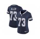 Women's Nike Dallas Cowboys #73 Larry Allen Vapor Untouchable Limited Navy Blue Team Color NFL Jersey