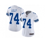 Women's Nike Dallas Cowboys #74 Bob Lilly Vapor Untouchable Limited White NFL Jersey
