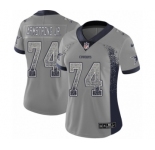 Women's Nike Dallas Cowboys #74 Dorance Armstrong Jr. Limited Gray Rush Drift Fashion NFL Jersey