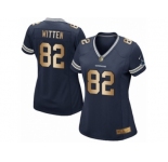 Women's Nike Dallas Cowboys #82 Jason Witten Elite Navy Gold Team Color NFL Jersey
