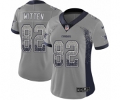 Women's Nike Dallas Cowboys #82 Jason Witten Limited Gray Rush Drift Fashion NFL Jersey