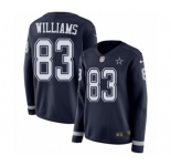 Women's Nike Dallas Cowboys #83 Terrance Williams Limited Navy Blue Therma Long Sleeve NFL Jersey