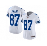 Women's Nike Dallas Cowboys #87 Geoff Swaim Vapor Untouchable Limited White NFL Jersey