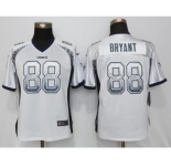 Women's Nike Dallas Cowboys #88 Dez Bryant Drift Fashion White Jerseys