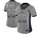 Women's Nike Dallas Cowboys #88 Michael Irvin Limited Gray Rush Drift Fashion NFL Jersey
