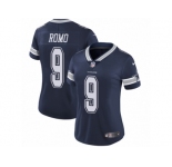 Women's Nike Dallas Cowboys #9 Tony Romo Vapor Untouchable Limited Navy Blue Team Color NFL Jersey