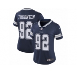 Women's Nike Dallas Cowboys #92 Cedric Thornton Vapor Untouchable Limited Navy Blue Team Color NFL Jersey