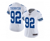 Women's Nike Dallas Cowboys #92 Cedric Thornton Vapor Untouchable Limited White NFL Jersey