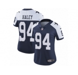 Women's Nike Dallas Cowboys #94 Charles Haley Vapor Untouchable Limited Navy Blue Throwback Alternate NFL Jersey