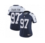 Women's Nike Dallas Cowboys #97 Taco Charlton Vapor Untouchable Limited Navy Blue Throwback Alternate NFL Jersey