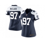 Women's Nike Dallas Cowboys #97 Terrell McClain Limited Navy Blue Throwback Alternate NFL Jersey
