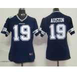 nike women nfl dallas cowboys #19 austin blue[nike]