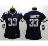 nike women nfl dallas cowboys #33 dorsett blue[nike]