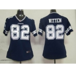 nike women nfl dallas cowboys #82 witten blue[nike]
