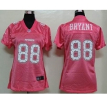 nike women nfl jersey dallas cowboys #88 bryant pink[2012 fem fan]