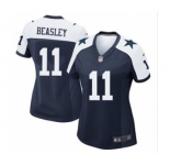 nike women nfl jerseys dallas cowboys #11 beasley blue[Elite thankgivings][beasley]
