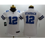 nike women nfl jerseys dallas cowboys #12 staubach white[nike]