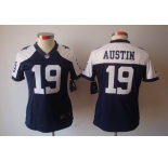 nike women nfl jerseys dallas cowboys #19 austin blue[nike limited throwback]