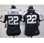 nike women nfl jerseys dallas cowboys #22 e.smith blue thankgivings[nike]