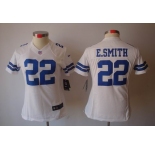 nike women nfl jerseys dallas cowboys #22 e.smitth white[nike limited]