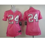 nike women nfl jerseys dallas cowboys #24 claiborne pink[nike love's]