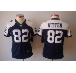 nike women nfl jerseys dallas cowboys #82 witten blue[nike limited throwback]