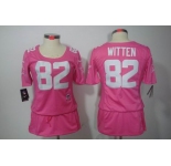 nike women nfl jerseys dallas cowboys #82 witten pink[breast cancer awareness]