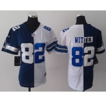 nike women nfl jerseys dallas cowboys #82 witten white-blue[Elite split]
