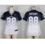 nike women nfl jerseys dallas cowboys #88 dez bryant blue-white[Elite drift fashion][second version]