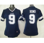 nike women nfl jerseys dallas cowboys #9 romo blue[nike]