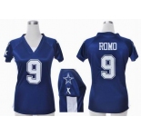 nike women nfl jerseys dallas cowboys #9 romo grey blue[draft him ii top]