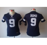 nike women nfl jerseys dallas cowboys #9 romo grey blue[nike limited]