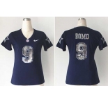 nike women nfl jerseys dallas cowboys #9 tony romo blue jerseys